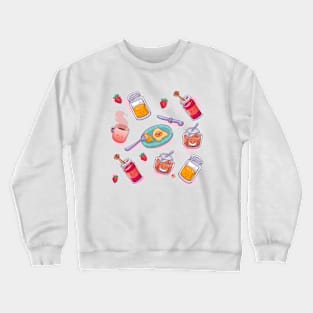 Happy breakfast texture Crewneck Sweatshirt